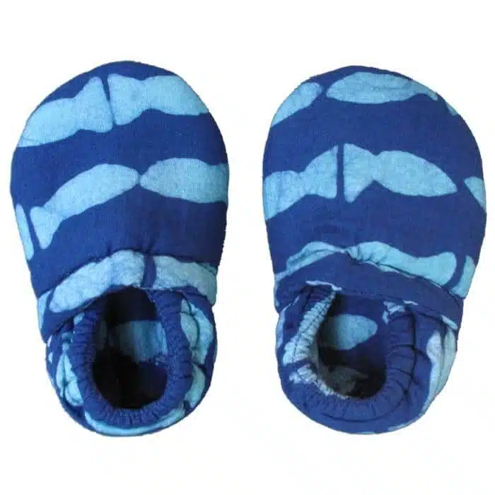Crawling Shoes: Sailing - Blue-Organic