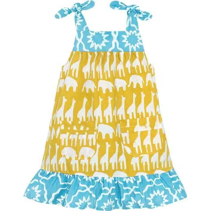 Pocket Dress: Sahara - Mustard-Organic