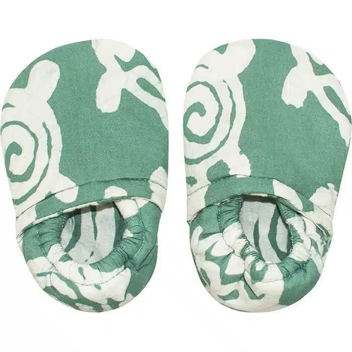 Crawling Shoes: Turtles - Sage-Organic