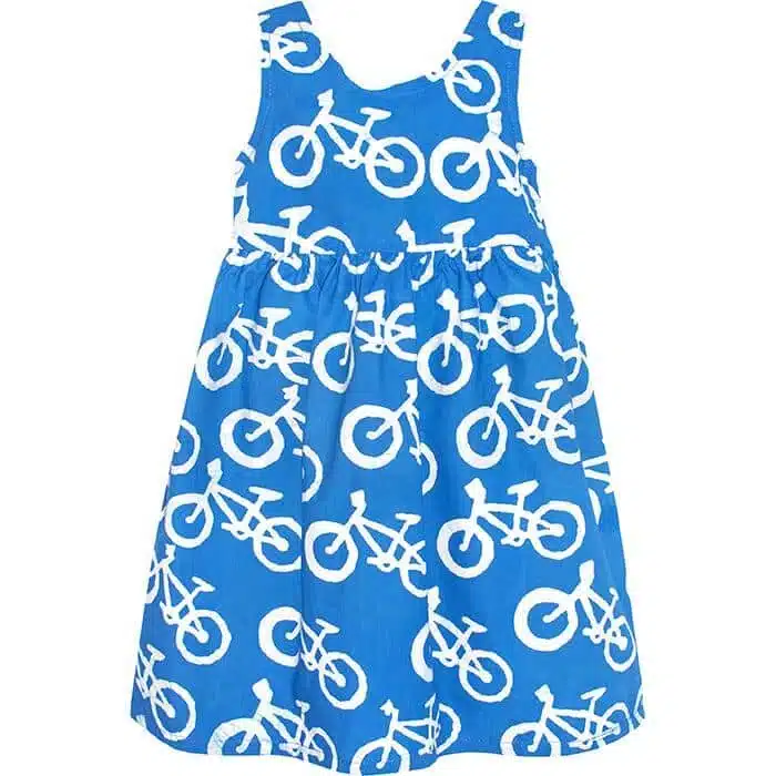 Sundress: Bikes - Blue-Organic