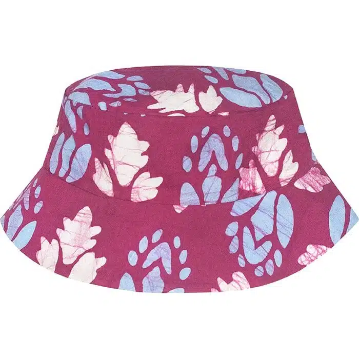 Sun Hat Kids: Deco Flower - Magenta-Organic