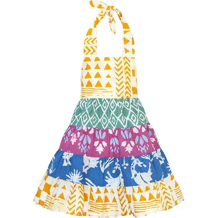 Carousel Dress: Adobe - Gold-Organic