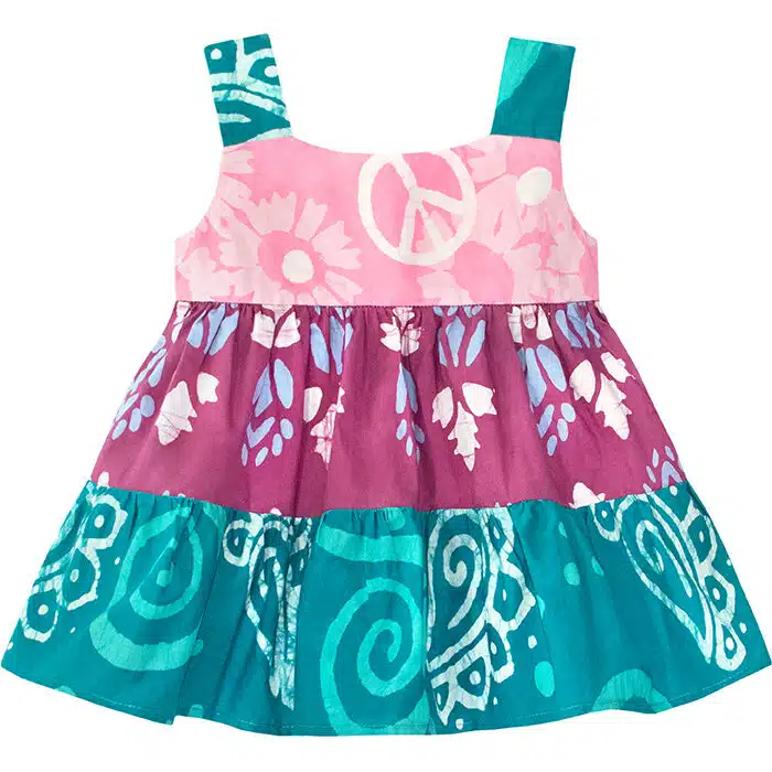 Carousel Dress: Paisley - Teal-Organic