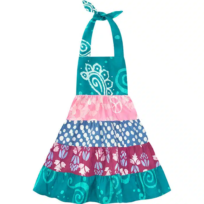 Carousel Dress: Paisley - Teal-Organic