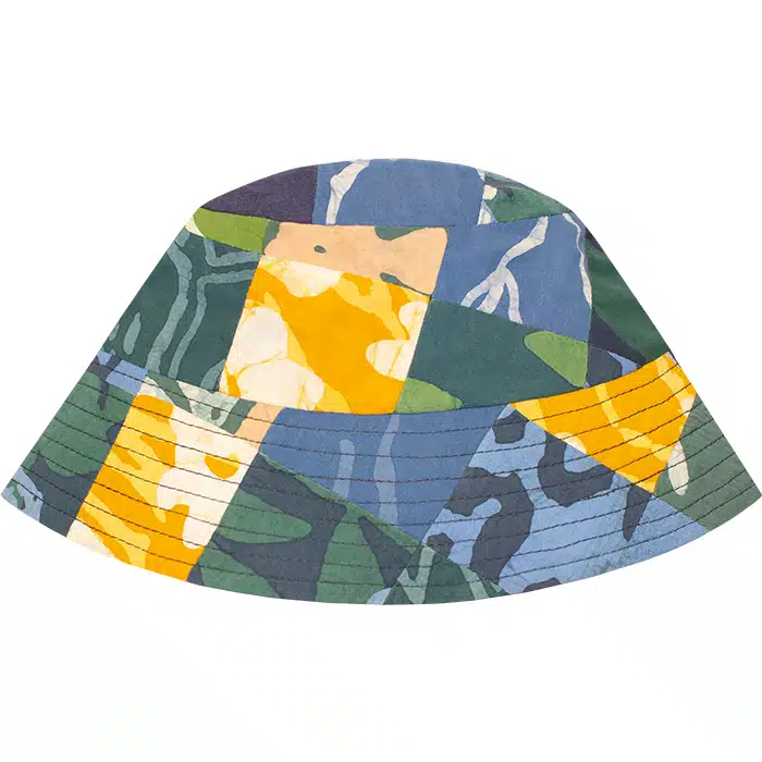 Adult Sun Hat: Patchwork/Radiance - Teal-Organic