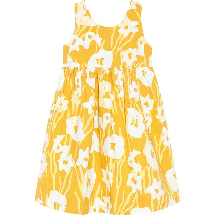 Sundress: Painted Floral - Harvest Gold-Organic